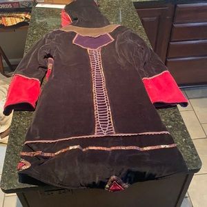 Beautiful cozy warm quilt pattern jacket with unique art formation all over